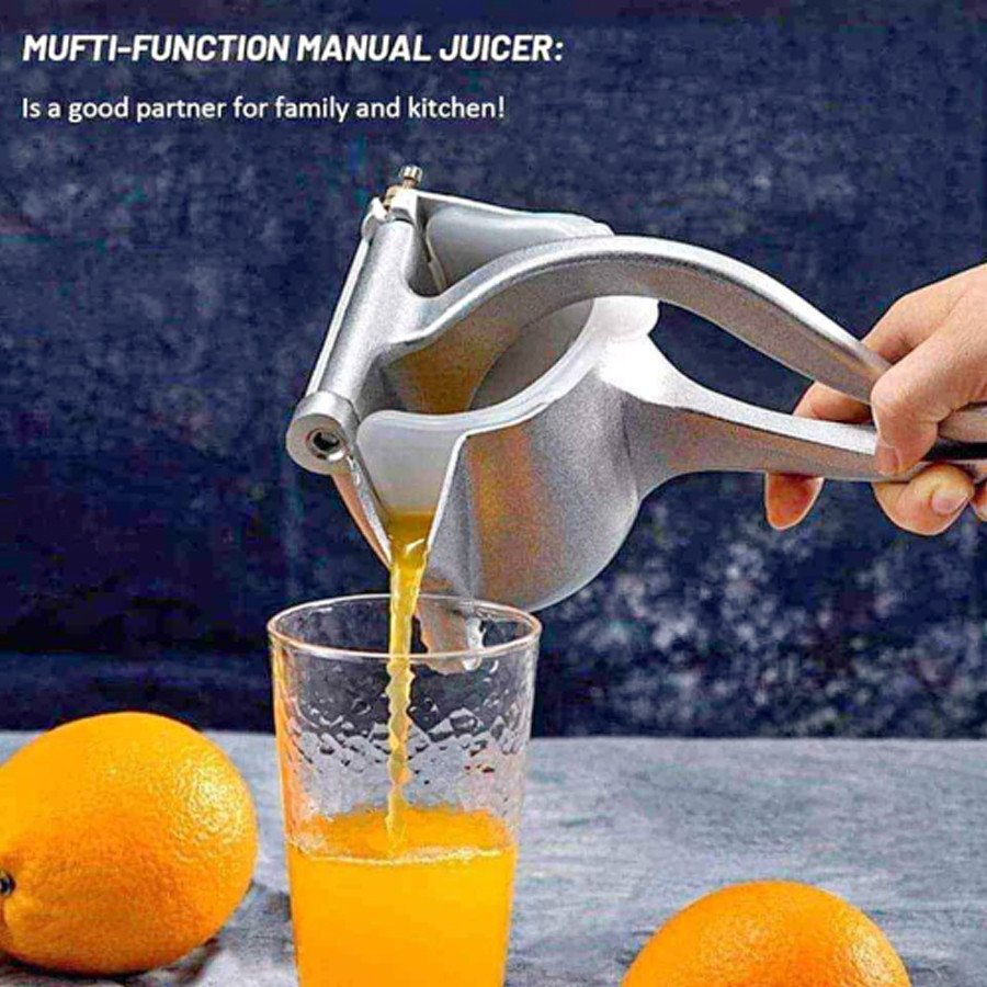Manual Fruit Press Juicer - Manual Hand Press Juicer - Aluminium Metal - Juice Maker